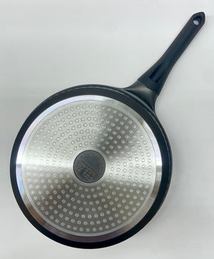 11" Inch Ceramic Non-Stick Fry Pan Diamond Cut - Black