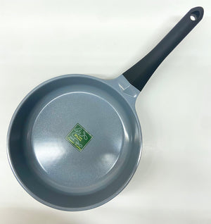 10" Inch Ceramic Non-Stick Fry Pan Diamond Cut - Black