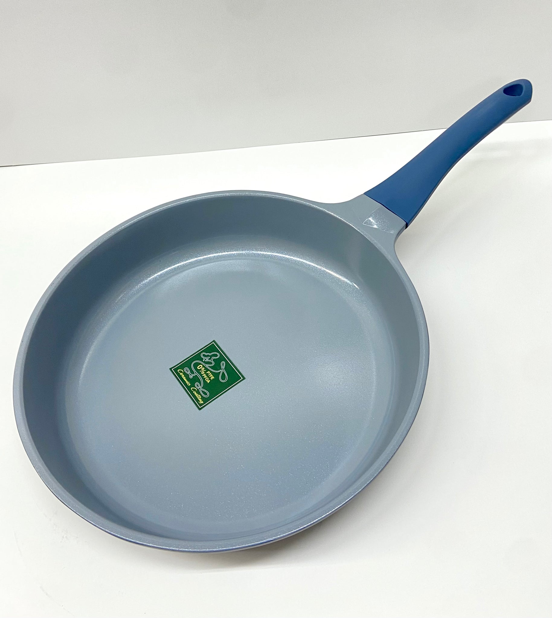 11" Inch Ceramic Non-Stick Fry Pan Diamond Cut - Blue