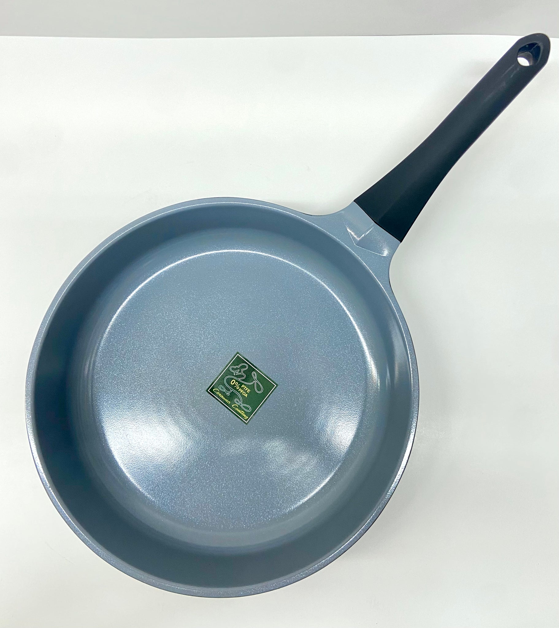 11" Inch Ceramic Non-Stick Fry Pan Diamond Cut - Black
