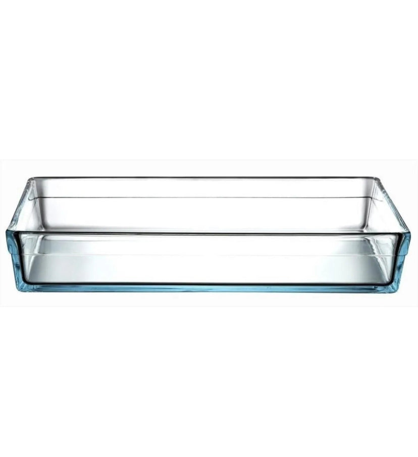 Large Rectangle 85 oz Roasting Dish -Oven to Table Borosilicate Glass