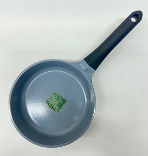 8" Inch Ceramic Non-Stick Fry Pan Diamond Cut - Black