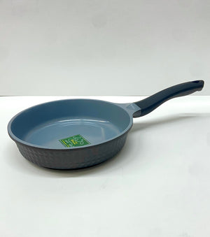8" Inch Ceramic Non-Stick Fry Pan Diamond Cut - Black