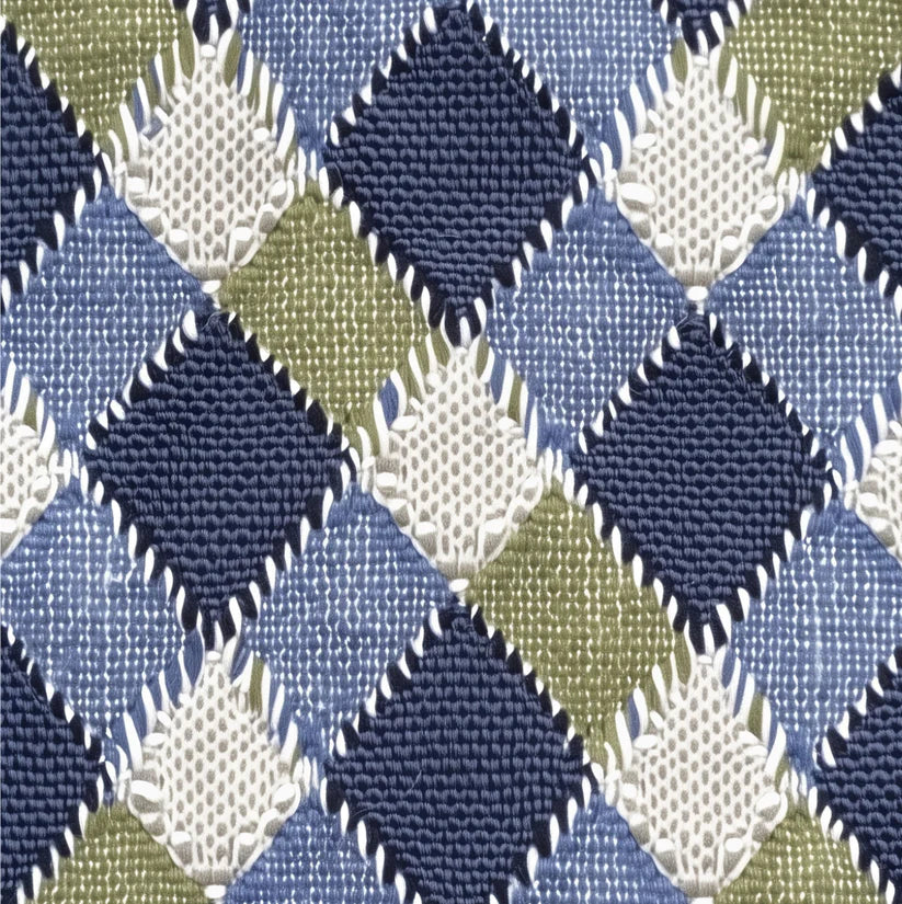 Green and Blue Plaid Square Disposable Chargers - 24 Pack