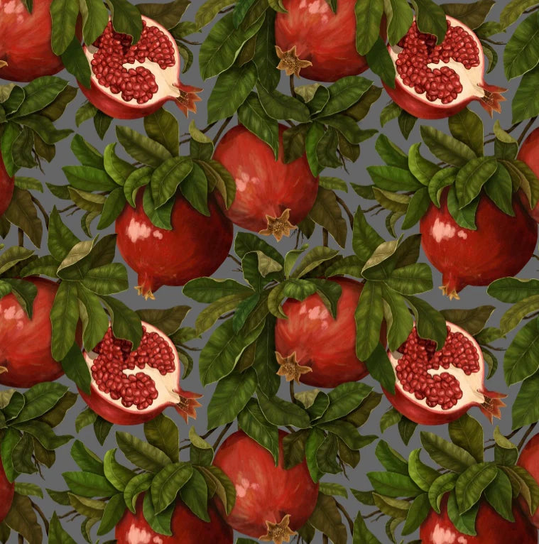 Pomegranate Foliage Red Disposable Chargers - 24 Pack