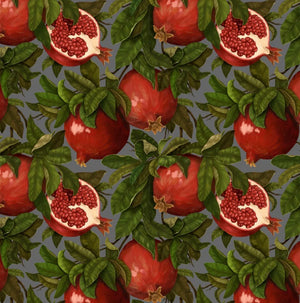 Pomegranate Foliage Red Disposable Chargers - 24 Pack