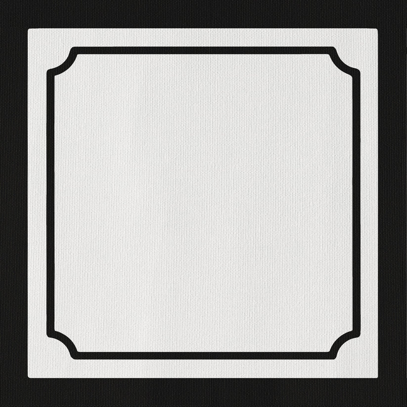 Trellis Frame Square Disposable Chargers - 24 Pack