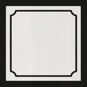 Trellis Frame Square Disposable Chargers - 24 Pack