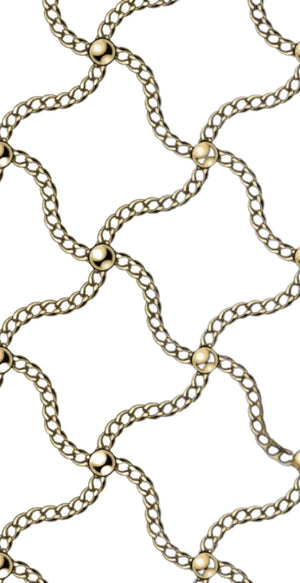 Crosshatch Chains Dinner/ Guest Napkins 16 Ct