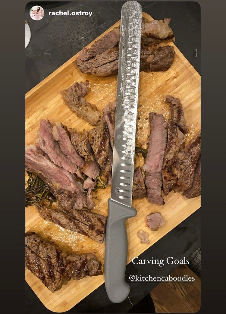 12” Meat Slicing Knife w/Black Handle