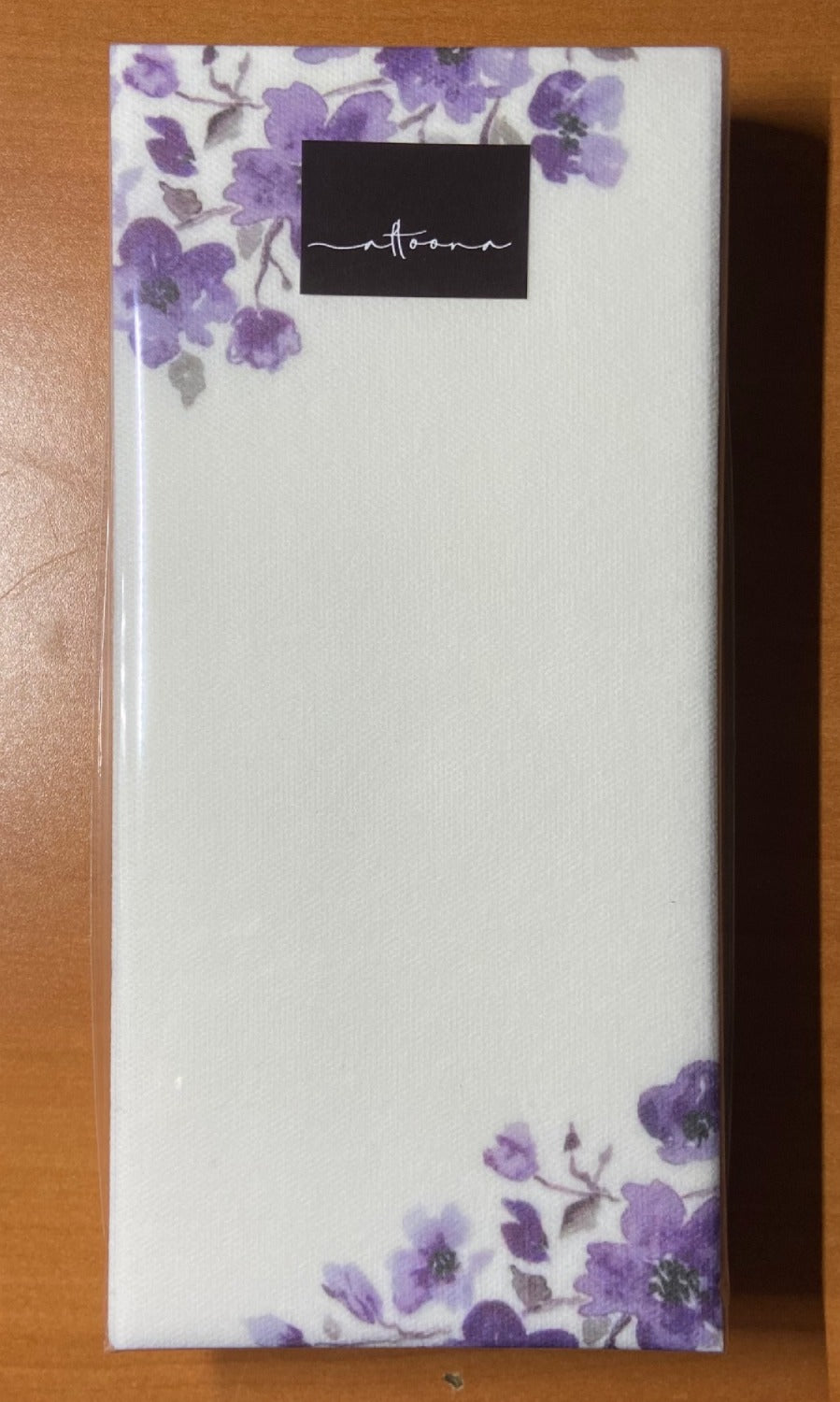 Purple Watercolor Floral Dinner/ Guest Napkins 16 Ct