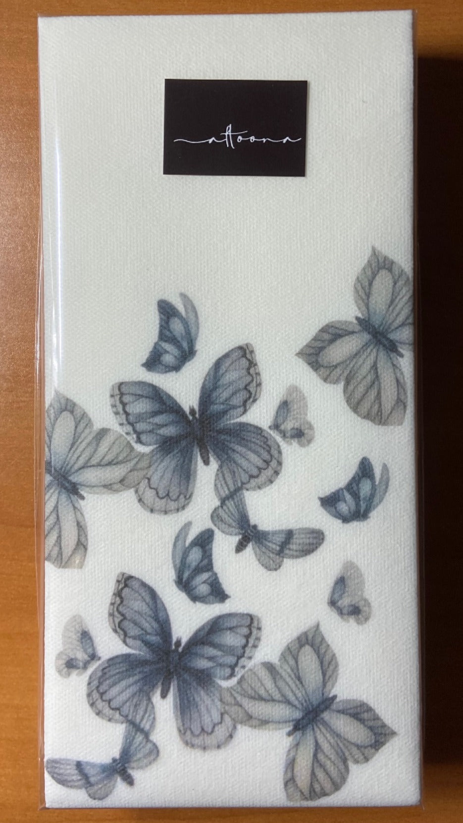 Monochrome Butterflies Dinner/ Guest Napkins 16 Ct