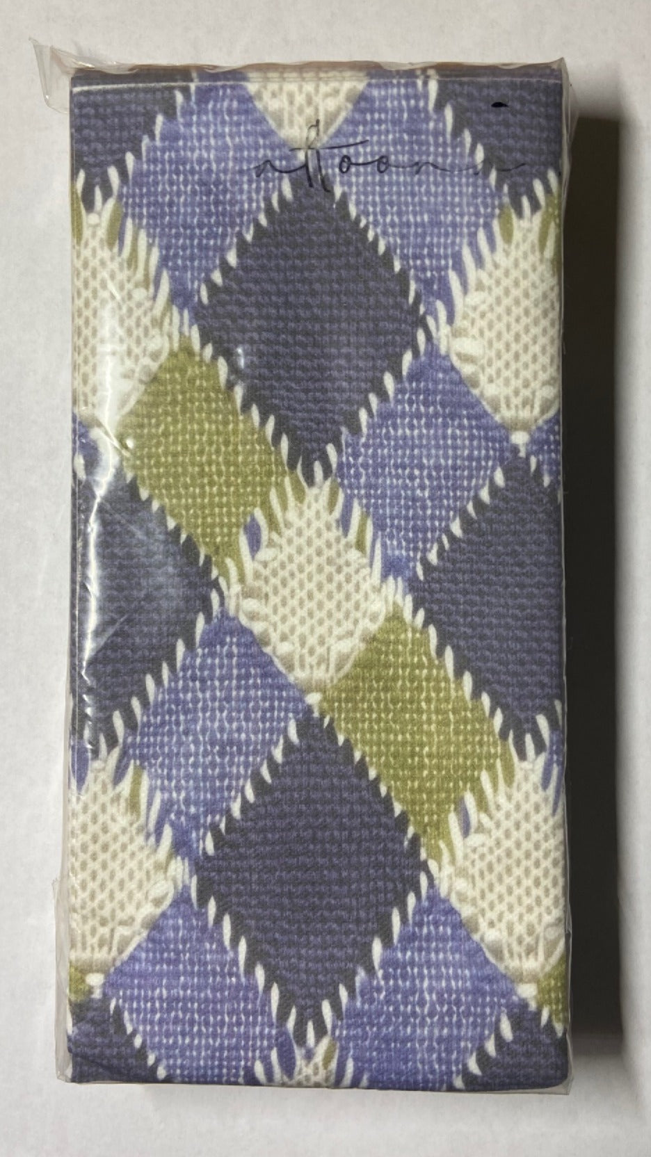 Green and Blue Plaid Dinner/ Guest Napkins 16 Ct