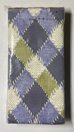 Green and Blue Plaid Dinner/ Guest Napkins 16 Ct
