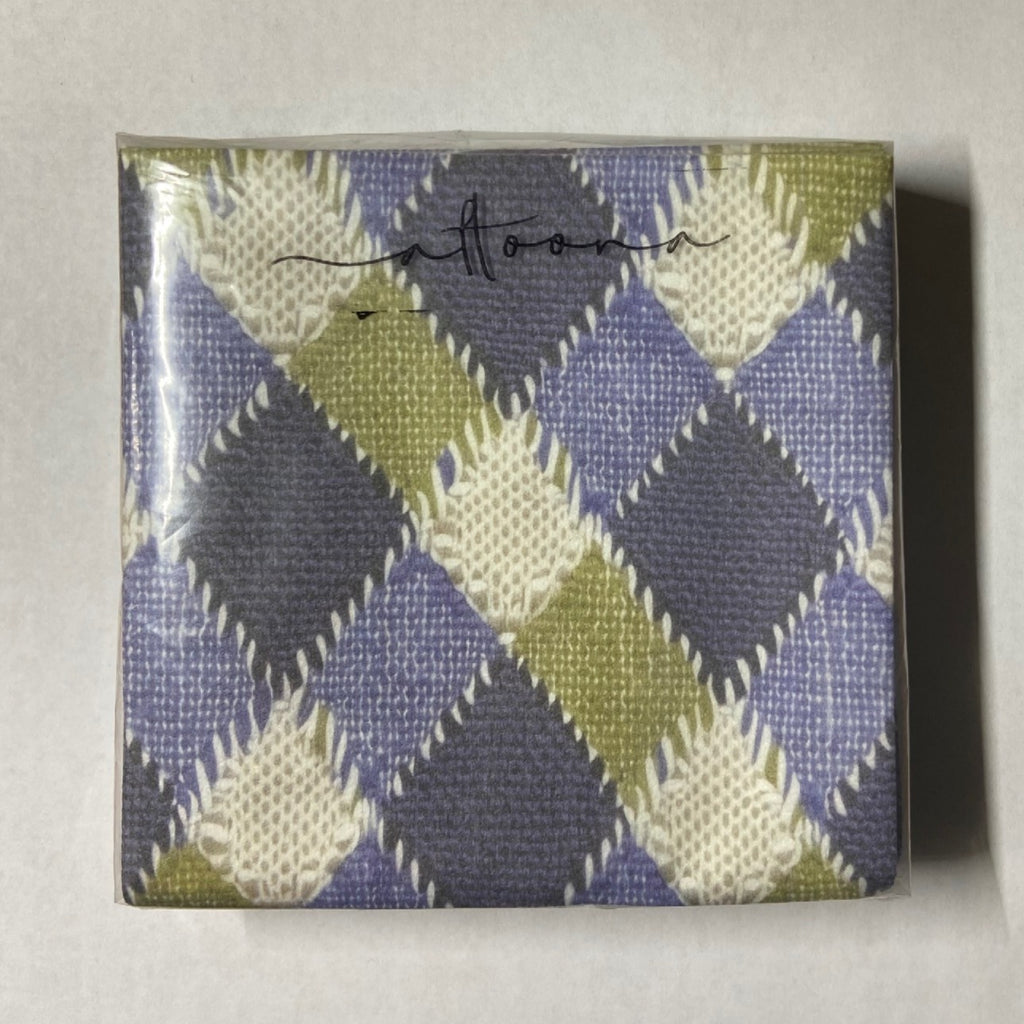 Green and Blue Plaid Cocktail Napkins 20 Ct