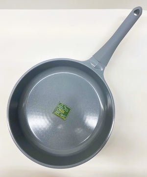 11" Inch Ceramic Non-Stick Fry Pan Diamond Cut - White