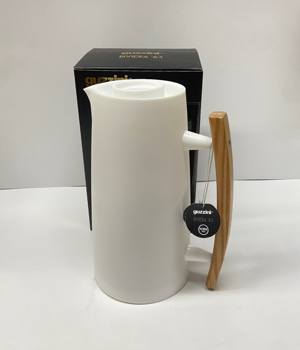 1 Liter Vacuum Flask Thermal Insulated Pitcher Coffee Carafe - White