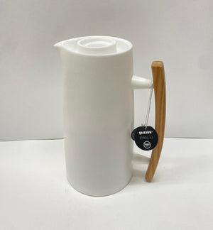 1 Liter Vacuum Flask Thermal Insulated Pitcher Coffee Carafe - White