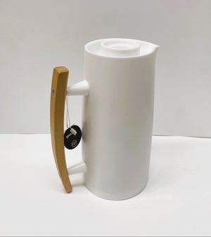 1 Liter Vacuum Flask Thermal Insulated Pitcher Coffee Carafe - White