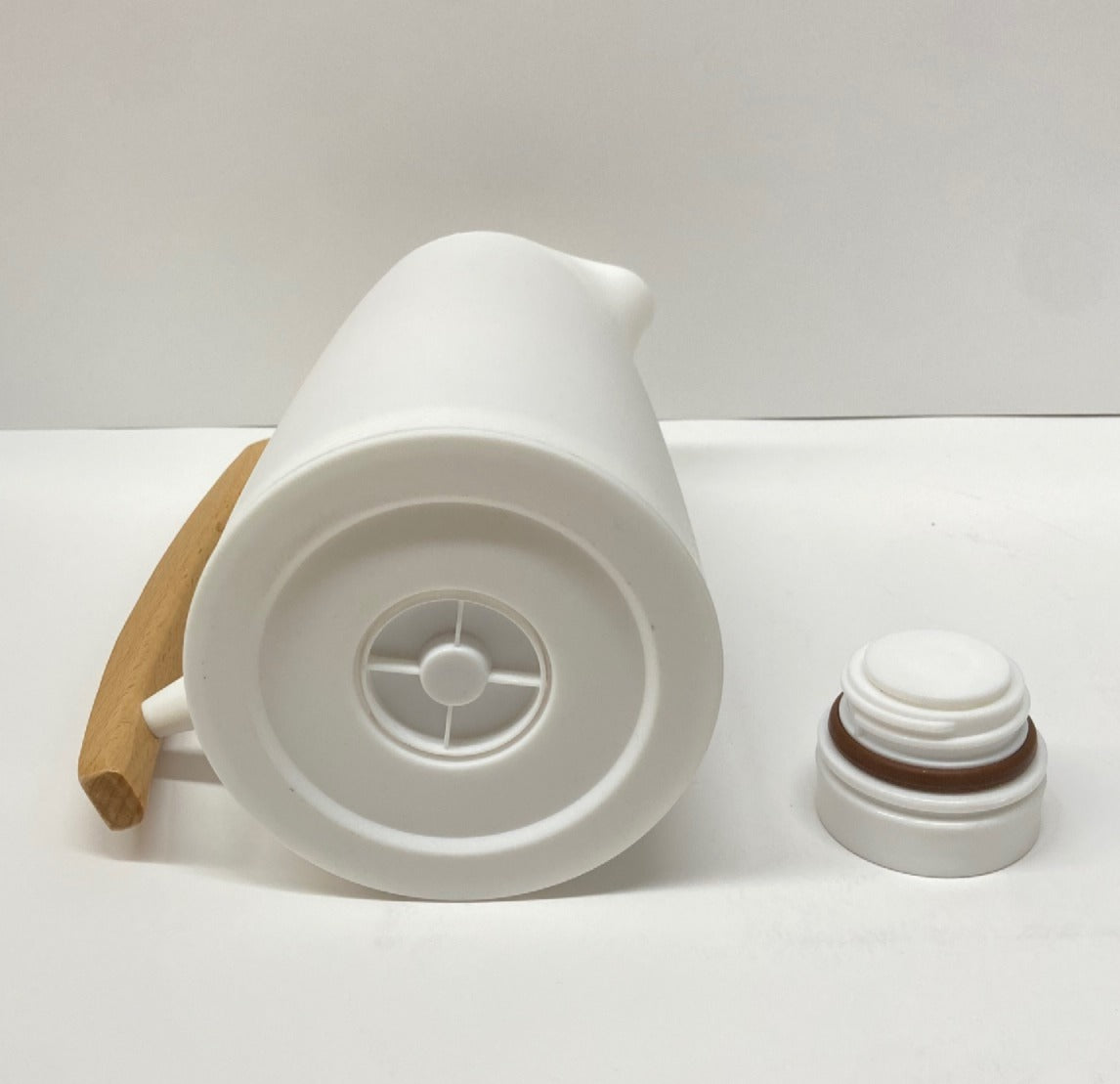 1 Liter Vacuum Flask Thermal Insulated Pitcher Coffee Carafe - White