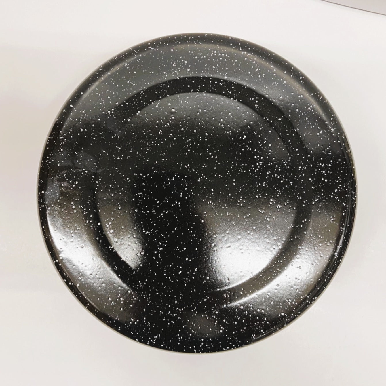 Round Speckled Enameled Covered Roaster - 3 lb Capacity / 10"