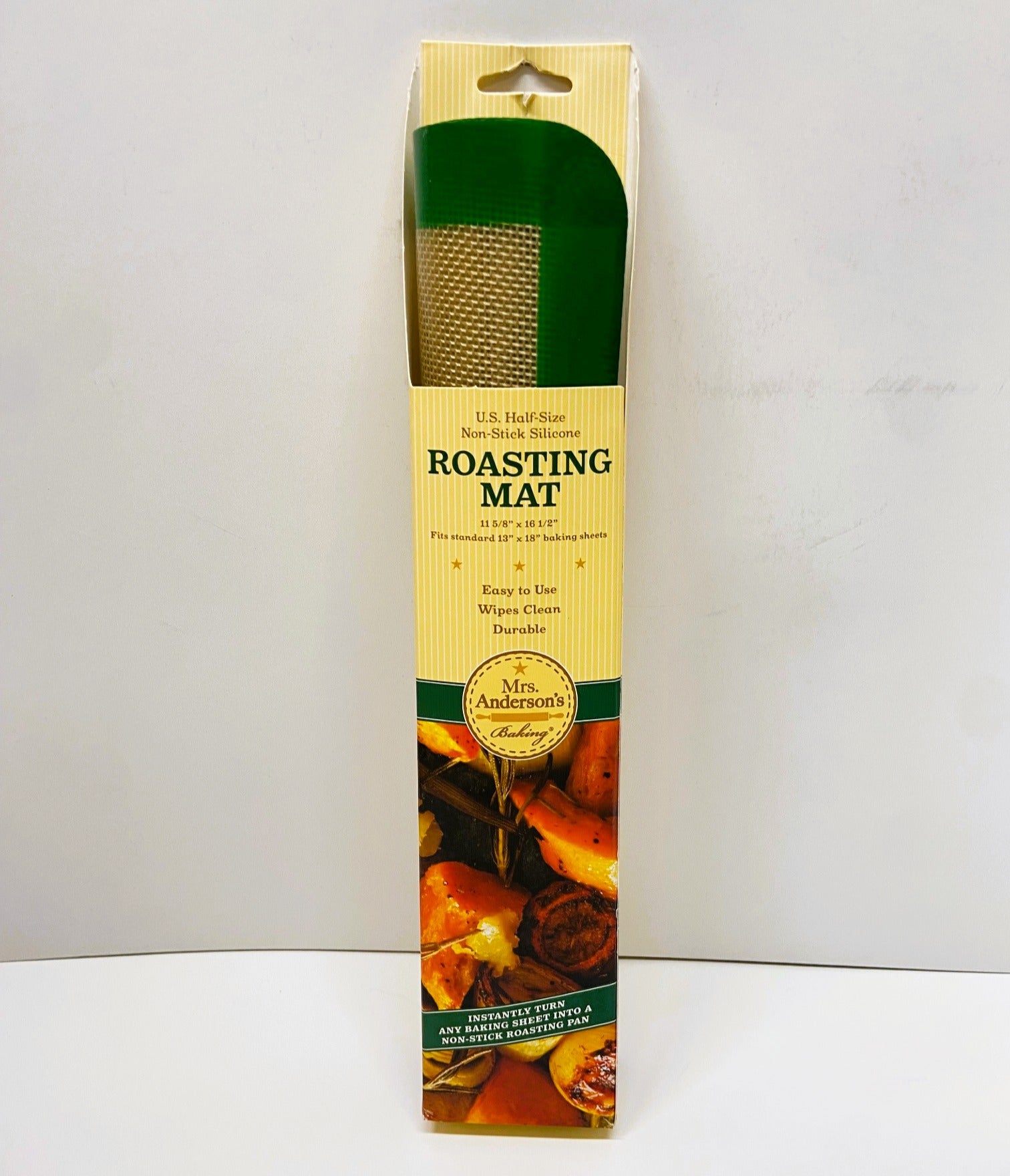 U.S. Half Size Non-Stick Silicone Roasting Mat - 11 5/8" x 16 1/2"
