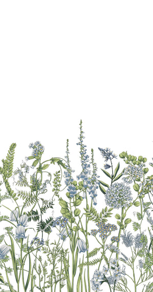 Blue Fields Floral Dinner/ Guest Napkins 16 Ct