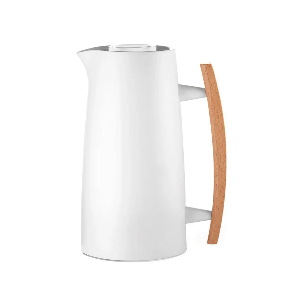 1 Liter Vacuum Flask Thermal Insulated Pitcher Coffee Carafe - White
