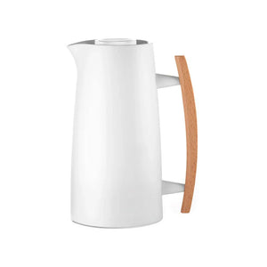 1 Liter Vacuum Flask Thermal Insulated Pitcher Coffee Carafe - White