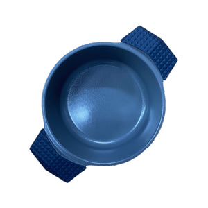 3 Quart Ceramic Non-Stick Diamond Cut Stock Pot with Lid - Blue