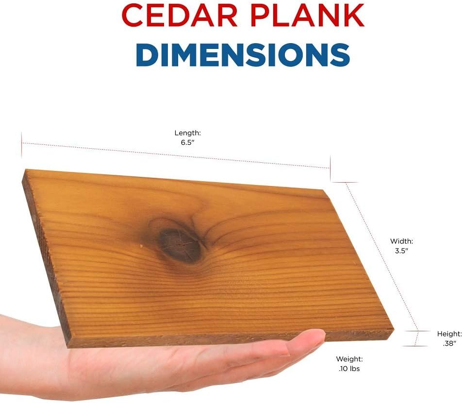 Pre-Soaked Cedar Grilling Planks for Fish on BBQ - Ready to Use
