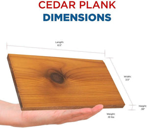 Pre-Soaked Cedar Grilling Planks for Fish on BBQ - Ready to Use