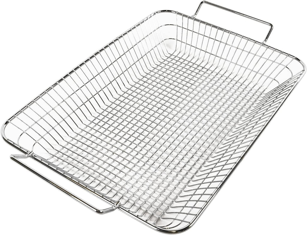 Barbecue Roaster Large Grill Basket with Dual Handles