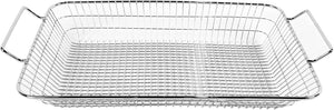 Barbecue Roaster Large Grill Basket with Dual Handles