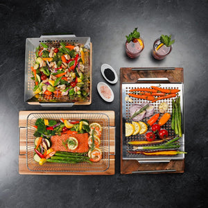 Barbecue Roaster Large Grill Basket with Dual Handles