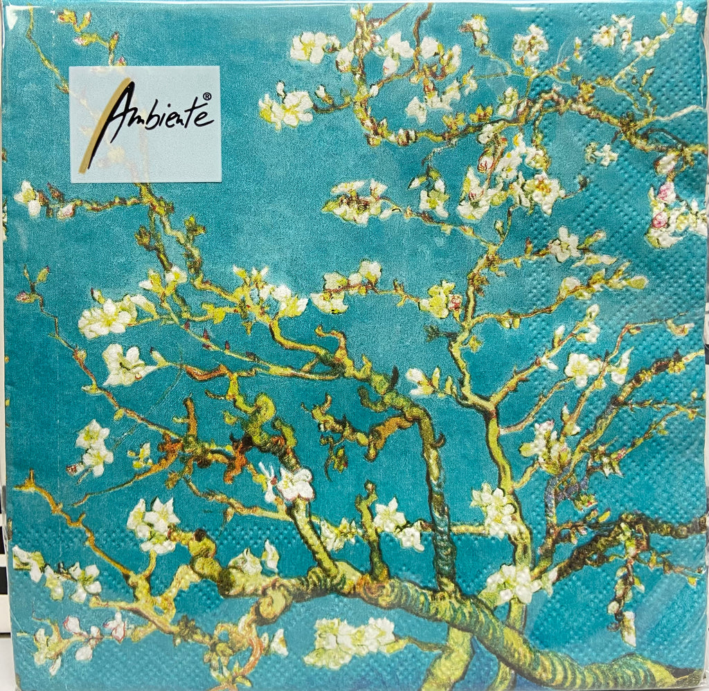 Almond Blossom Printed Lunch Napkins - 20 Count