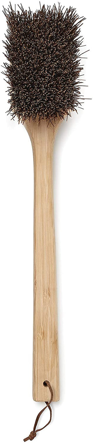 Natural Bristle Heavy Duty BBQ Grill Brush with Scraper