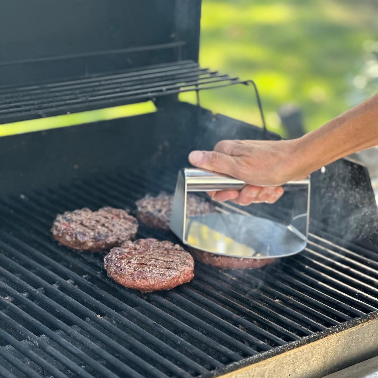 Stainless Burger Smasher - Grill Press for Smashburgers
