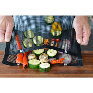 Reusable BBQ Mesh Grilling Bag 12 x 10 - Dishwasher Safe