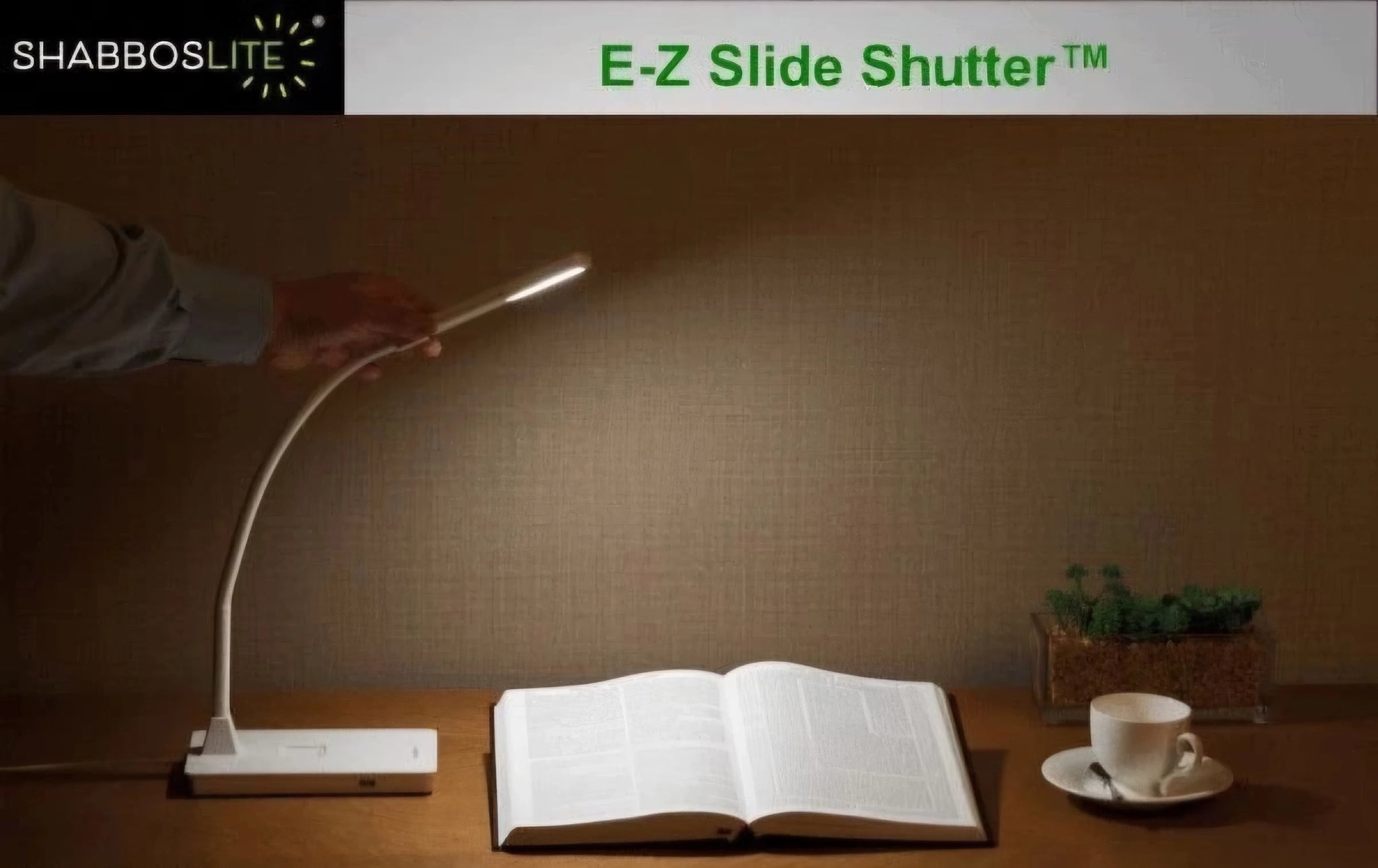 Shabbos Lite LED Gooseneck Table Lamp Kosher for Shabbat