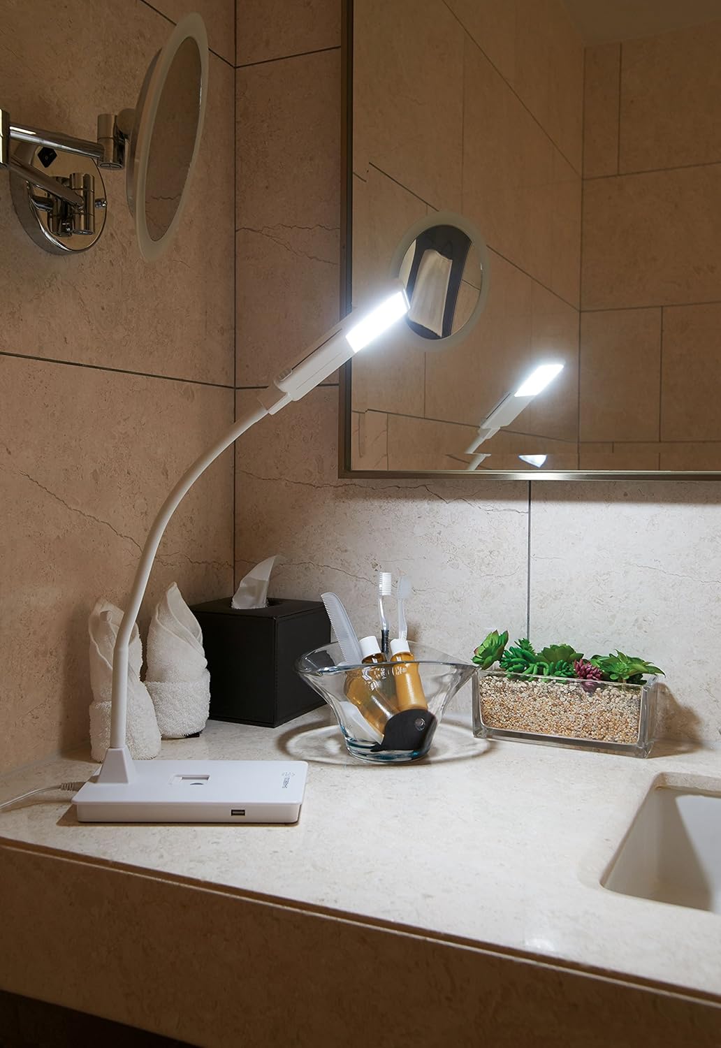 Shabbos Lite LED Gooseneck Table Lamp Kosher for Shabbat