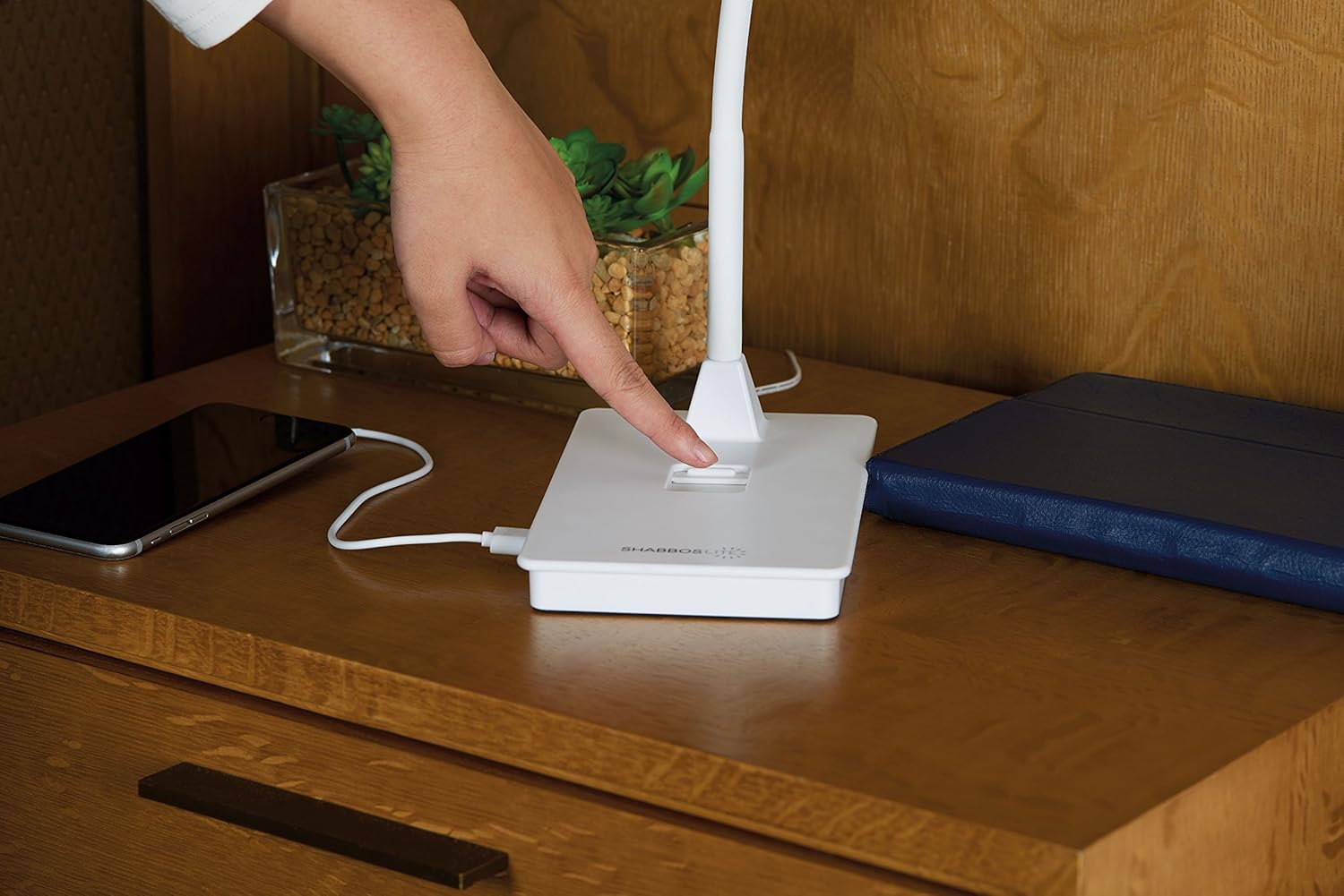 Shabbos Lite LED Gooseneck Table Lamp Kosher for Shabbat