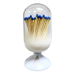 Cloud Glass Bulb Matches with Blue Tips