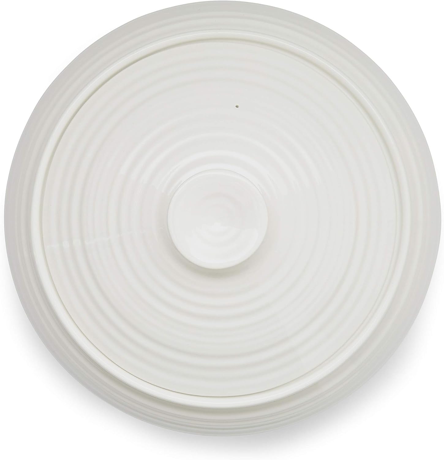 Oven to Table Low Covered Casserole Dish -White 6 pt./ 3 qt.