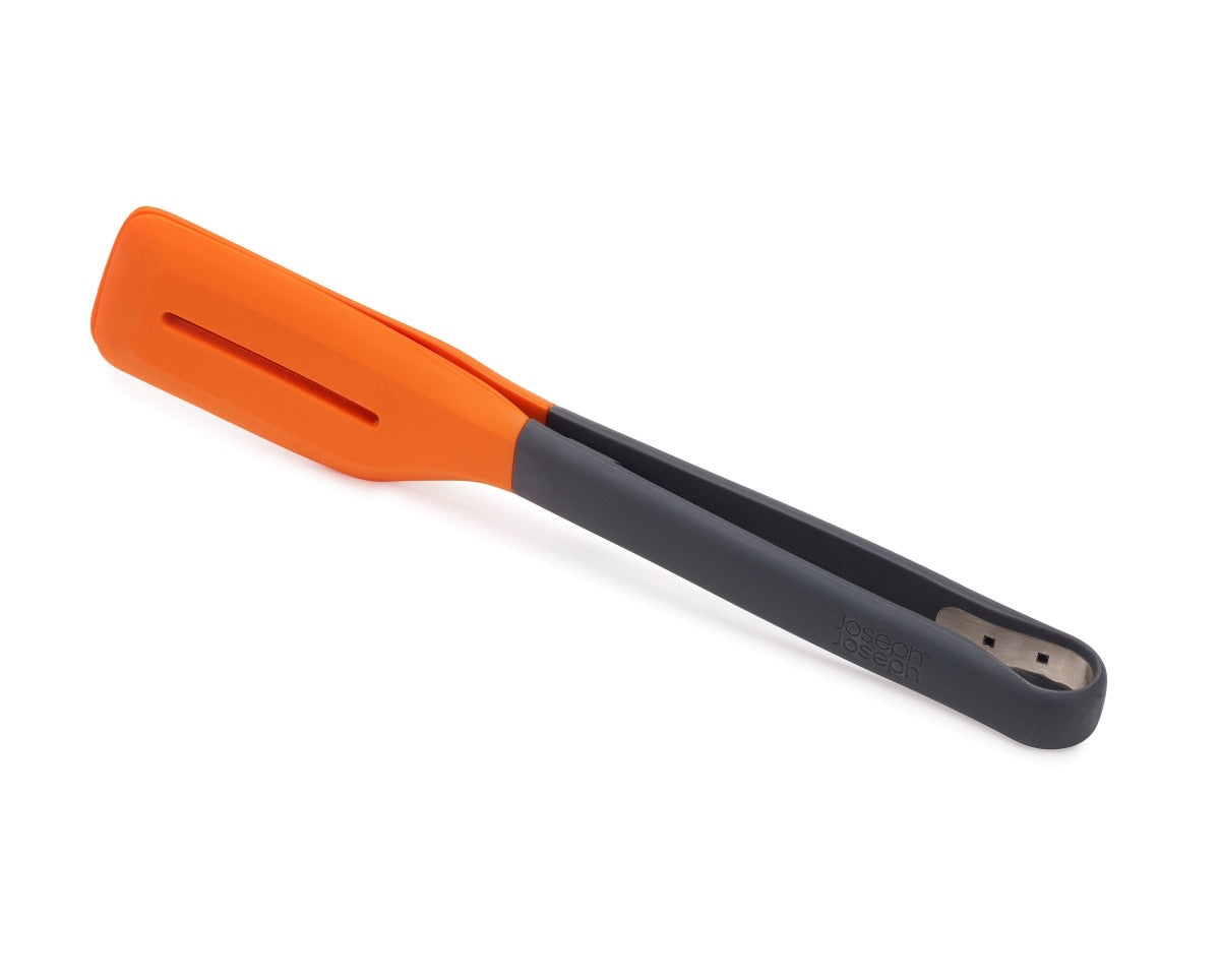 Locking silicone spatula/tongs