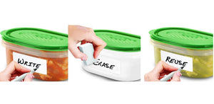 70 Eraserable food labels for freezer,dishwasher & more